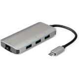 Roline USB Typ C zu Gigabit Ethernet Konverter + Hub 3x