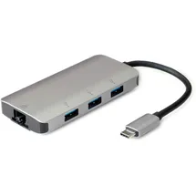 Roline USB Typ C zu Gigabit Ethernet Konverter + Hub 3x