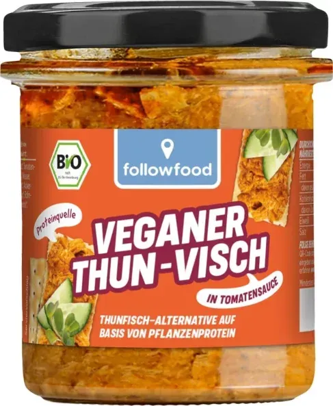 followfood veganer Thun-Visch in Tomatensauce bio
