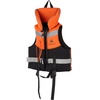 Schwimmweste, Schwarz/ Orange/ Silber, S