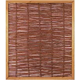 T&J FAKO Weidengeflechtzaun mit Rahmen 120 x 140 cm