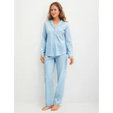 CALIDA Schlafanzug Lovely Nights Blau M (44/46)