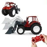 Jamara RC-Nutzfahrzeug Lindner Geotrac mit Frontlader 1:16 2,4GHz RTR rot