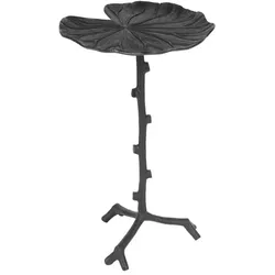 Beistelltisch Lily Single - schwarz - Blattform