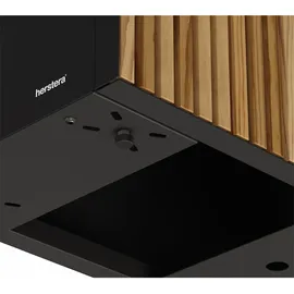 Herstera Pflanzkübel Deco Planter Divider L 120 x 40 x 80 cm Schwarz