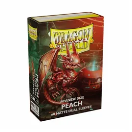 Arcane Tinmen Dragon Shield - 60 Japanese size Dual Matte Sleeves Farbe: Peach