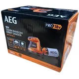 AEG Akku-Exzenterschleifer BEX18-125-0 18V Solo-Version inkl. Staubbeutel, Schleifpapier im Karton