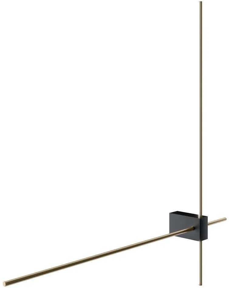 Wandleuchte Wandlampe Wohnzimmerleuchte LED gold schwarz Indirekte Beleuchtung