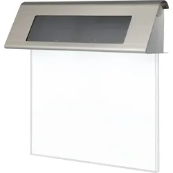Hausnummern-Solarbeleuchtung, Edelstahl