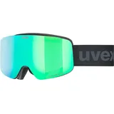Uvex pwdr FM black matt mirror green one size