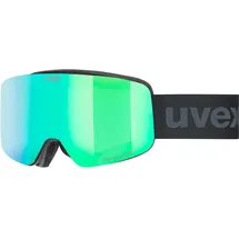 Uvex pwdr FM black matt mirror green one size