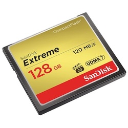 SanDisk Extreme 128 GB CompactFlash Speicherkarte bis zu 120 MB/s