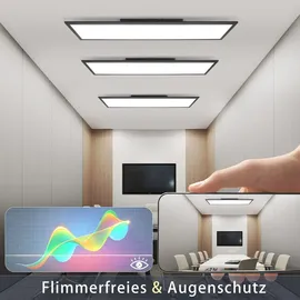 ZMH LEOEU LED Panel 40W 120 x 30 cm schwarz