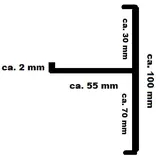 Stabuflex Ortgang 150 cm Anthrazit