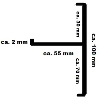 Stabuflex Ortgang 150 cm Anthrazit