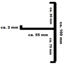 Stabuflex Ortgang 150 cm Anthrazit