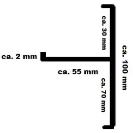 Stabuflex Ortgang 150 cm Anthrazit