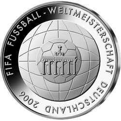 Bund 10 Euro Fußball-WM-Ausgabe 2006 PP