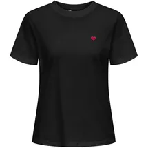 Jdy JDYPISA S/S PRINT TOP JRS NOOS Schwarz XS