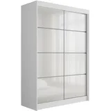 altdecor Schiebetürenschrank PEKA3 120 x 215 x 61 cm Weiß