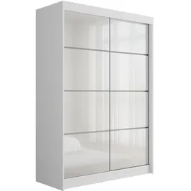altdecor Schiebetürenschrank PEKA3 120 x 215 x 61 cm Weiß