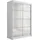 altdecor Schiebetürenschrank PEKA3 120 x 215 x 61 cm Weiß