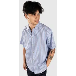 Element Idle Hemd stripe blue / pomegranate Gr. S
