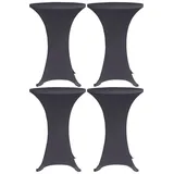 deluke Stehtischhusse AMAU Anthrazit Ø 70 cm 4er Set