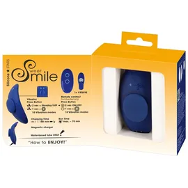 Sweet Smile Panty-Vibrator „Extra Slim“ mit Fernbedienung, blau