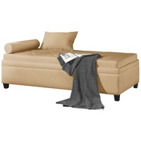 Relaxliege 100x200 cm mit wählbarer Matratze beige - Kamina Komfort
