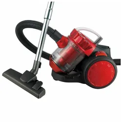 Bodenstaubsauger ohne Beutel - 2,0Liter, Leistungsstarker Motor - 700Watt, Schwarz/Rot