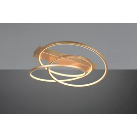 Trio Darvin 34 W rund goldfarbig