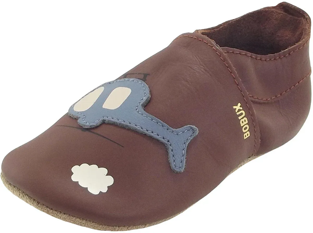 Helicopter Baby Krabbelschuhe, Braun (Toffee)