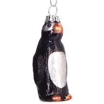 Brubaker Pinguin - Handbemalte Weihnachtskugel aus Glas - Mundgeblasener Christbaumschmuck Figuren lustig Deko Anhänger Baumkugel - 7.5 cm