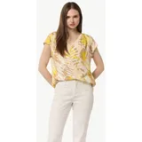 Comma, Blusenshirt mit All-Over-Print Gelb 34
