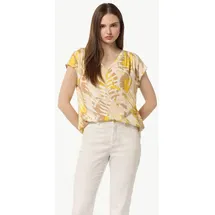 Comma, Blusenshirt mit All-Over-Print Gelb 34