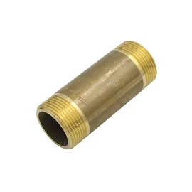 GENERAL FITTINGS Rohrdoppelnippel 1 1/4 Zoll x 100 mm Messing
