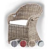 die Faktorei »Rattan« Sessel Weiss / Ibiza