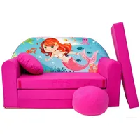 Welox Kindersofa Spielsofa Minicouch aus Schaum Kindersessel Kissen Matratze Farbwahl (H4)