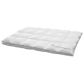HANSKRUCHEN GmbH Hanskruchen® Daunendecke 155x220 cm Leicht 100% Daunen waschbar Allergiker Decke atmungsaktiv Bettdecke weiß - Weiß