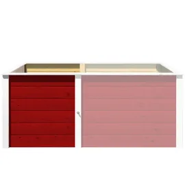 Weka Hochbeet 69 x 69 x 71 cm Dunkelrot