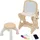 joyz Kinder Maltisch Mit Whiteboard & Hocker – 3-in-1 Staffelei Set Für Kinder Ab 3 Jahren – Stabiler Lern- Und Maltisch Im Tierdesign – Inkl. Stifte & Schwamm, Leicht Zu Reinigen