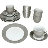 Mambocat Variant Grau Kaffeeservice 18-tlg. grau/weiß