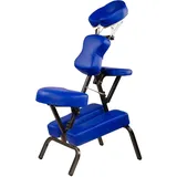 MOVIT Klappbarer Massagestuhl/Tattoo Stuhl inkl. Tasche, belastbar bis 200 kg, Farbwahl, Royalblau