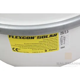Flamco Ausdehnungsgefäß FLEXCON SOLAR 25 l, 8 b, R 3/4, Vordruck 2,5 bar, weiß