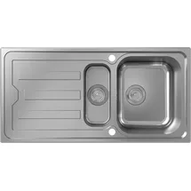 Hansgrohe S44 1,5 Becken rechts Einbauspüle Edelstahl Handbetätigung 1000 x 500 mm