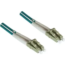 Dinic, Nagelpflegegerät, LWL Panzerkabel OM3, 50μ, LC/LC Multimode, 100m LC St./St., duplex, LSZH, Nagetierschutz, türkis DIN