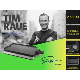 KOENIC KTY-TR 2025 Teppan Yaki Tischgrill, Schwarz (2000 Watt)