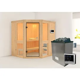 Karibu Amelia 1 inkl. 9 kW Ofen + ext. Steuerung