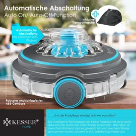 Kesser Poolroboter Aqua-9000 Anthrazit/Türkis inkl. Transporttasche